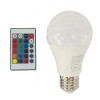 Uzlight Uzaktan Kumandalı 10 Watt RGB Led Ampul E27 Beyaz Işık