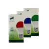 Uzlight 10 Watt Tasarruflu Led Ampul E27 Renkli 3 Adet