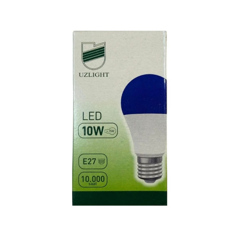 Uzlight 10 Watt Tasarruflu Led Ampul E27 Renkli 3 Adet