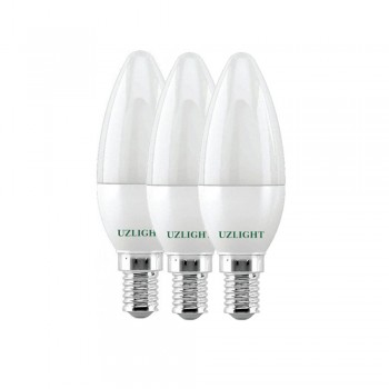 Uzlight 7 Watt Tasarruflu Buji Led Ampul E14 3 Adet