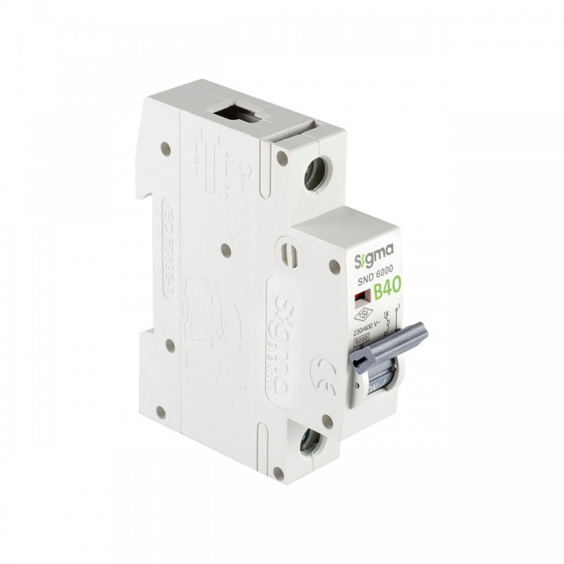 Sigma 6SM140B B Tipi Monofaze 40A 6KA Otomatik Sigorta