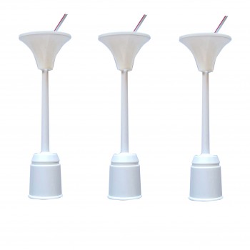 Has Light Askı Kancalı, E27 PVC Tij Duy 3 Adet