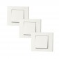Ovivo Grano Anahtar Çerçeveli Beyaz 3 Adet