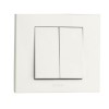 Ovivo Grano İkili Anahtar, Komütatör Çerçeveli Beyaz 3 Adet Sıva Altı