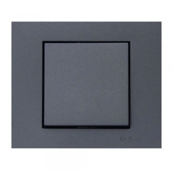 Ovivo Grano Kapı Otomatiği Anahtarı Çerçeveli Füme 3 Adet Sıva Altı