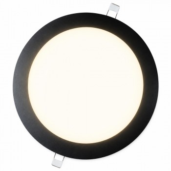 Lampist Siyah Çerçeveli Slim Sıva Altı Panel Led 18W 22 cm Günışığı Işık