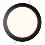 Lampist Siyah Çerçeveli Slim Sıva Altı Panel Led 18W 22 cm Günışığı Işık