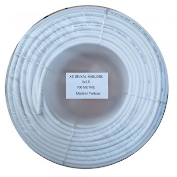 Has Light Alüminyum Zayıf Akım, Sinyal Kablosu 3x2,5 100 Metre
