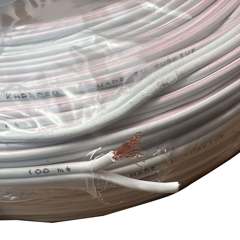 Has Light Bakır Yassı Kablo 2x0,75 100 Metre