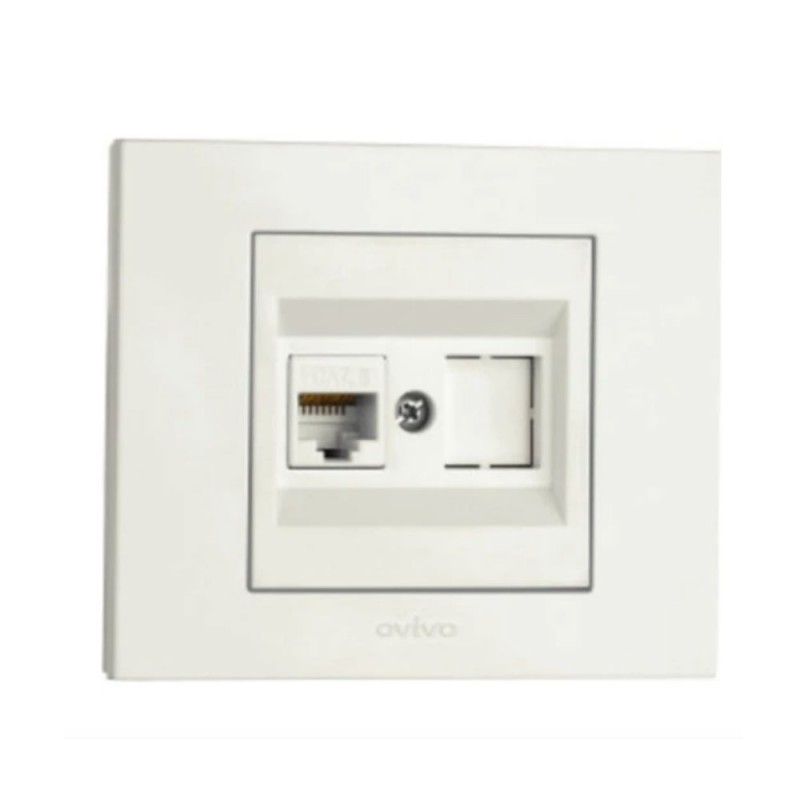 Ovivo Grano Data Prizi Çerçeveli Beyaz 3 Adet Sıva Altı