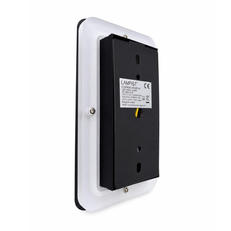 Lampist LP-3850 13W Led Duvar Aplik 3200K Günışığı Düğmeli Duvar Aydınlatmalı