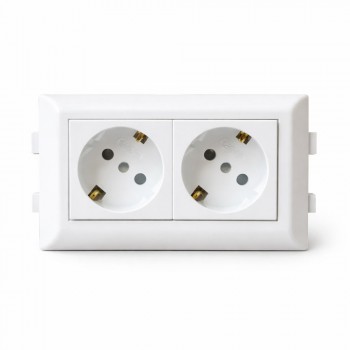 Has Light Kablo Kanalı 100x50 için İkili Çerçeveli Priz