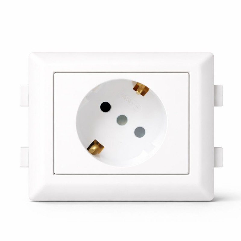 Has Light Kablo Kanalı 100x50 için Tekli Çerçeveli Priz