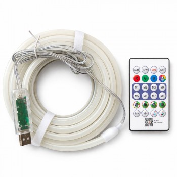 Lampist Magic Neon Şerit Led 5M RGB Kumandalı USB